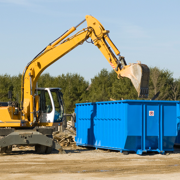 are there any restrictions on where a residential dumpster can be placed in Chetopa KS